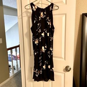 White House Black Market Reversible Floral/Black Dress